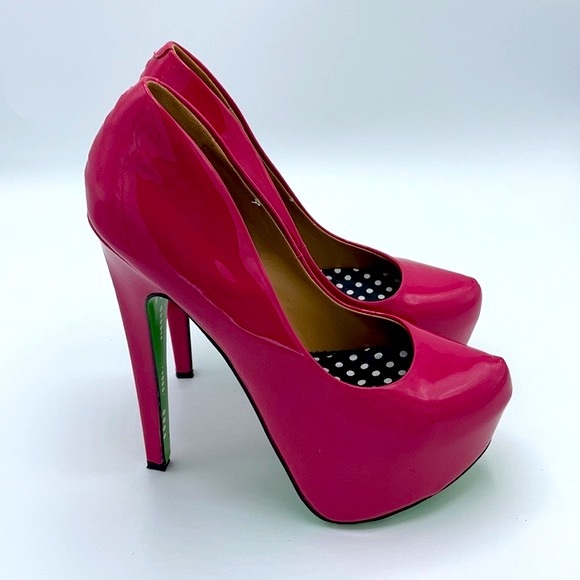 Taylor Says Hells Bells Magenta Stiletto Heels - Picture 4 of 9